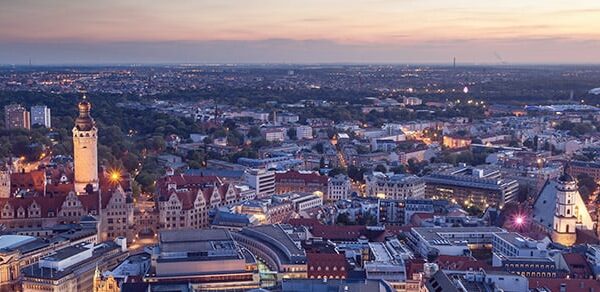 Leipzig Panorama als Symbol für Leipzig Singles online kennenlernen